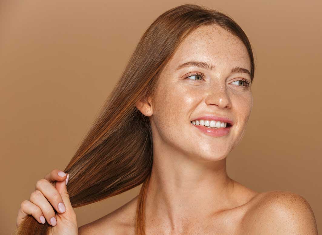 A natural shampoo for healthy, shiny hair